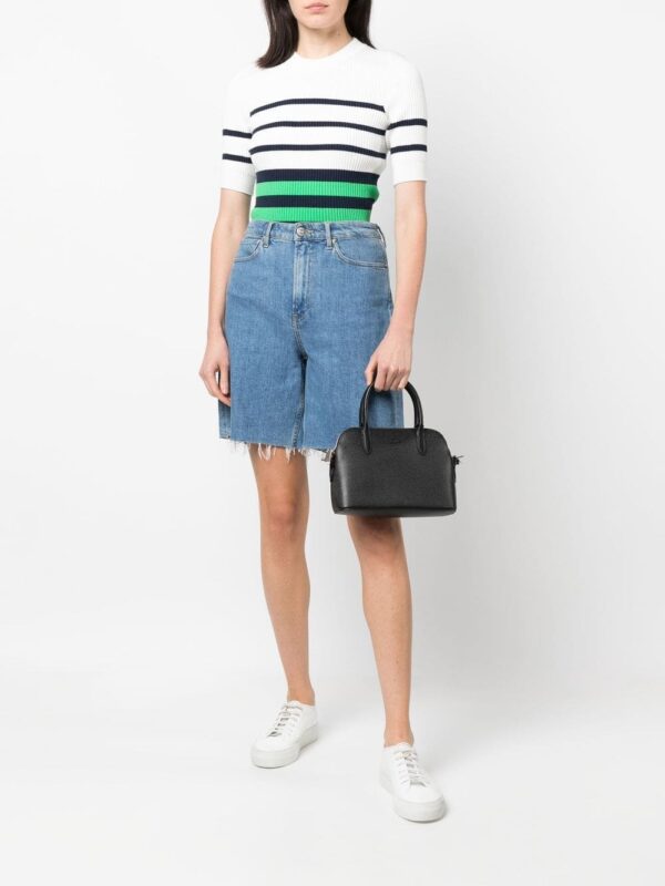 Lacoste Chantaco piqué leather mini tote bag - Image 2