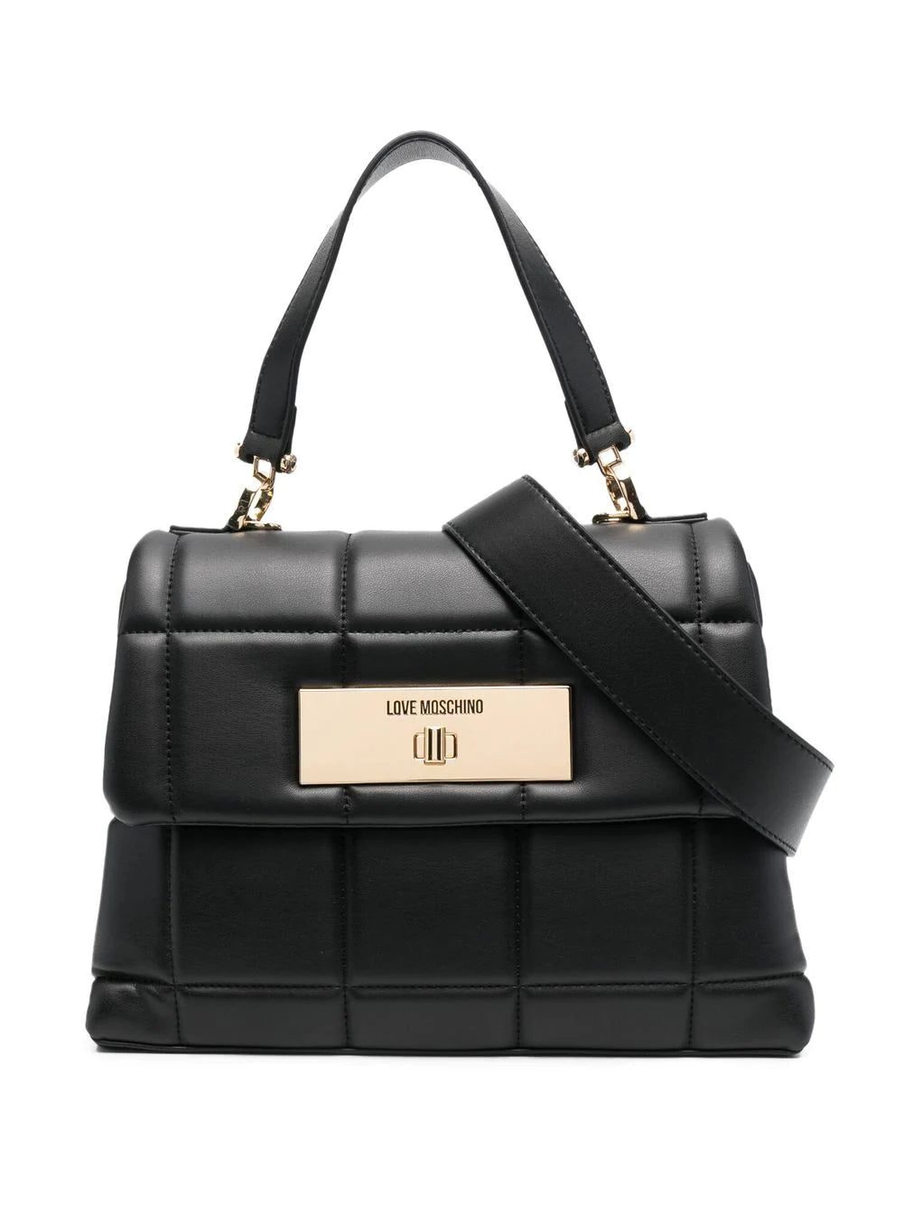 Moschino quilted top-handle bag