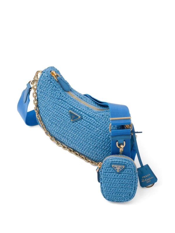 Prada  Re-Edition 2005 raffia shoulder bag - Image 4