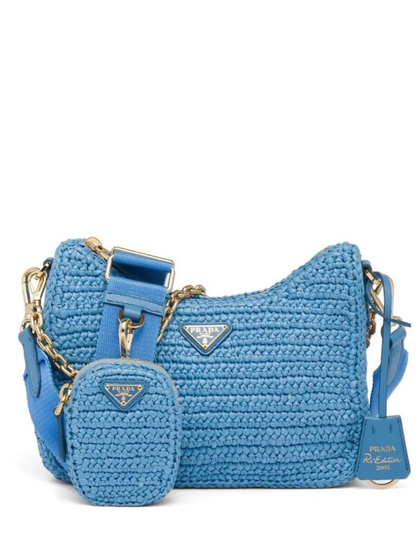 Prada  Re-Edition 2005 raffia shoulder bag