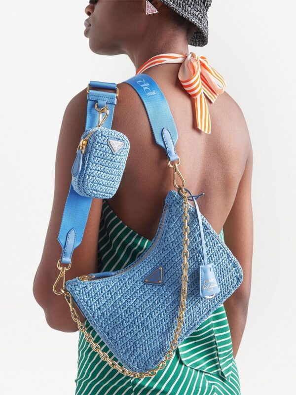 Prada  Re-Edition 2005 raffia shoulder bag - Image 2