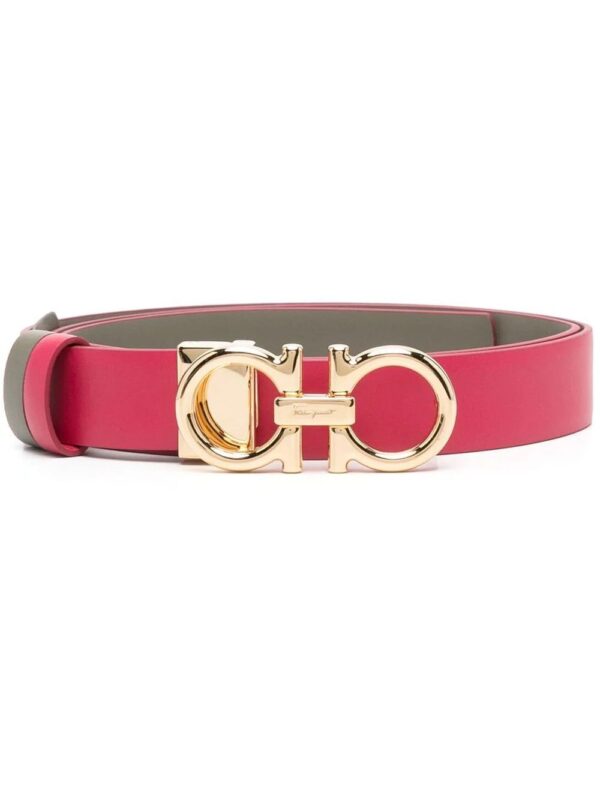 Ferragamo  logo-plaque leather belt
