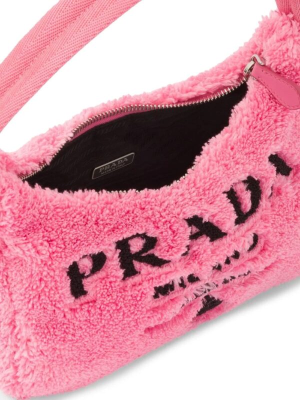 Prada  logo-print towel shoulder bag - Image 2