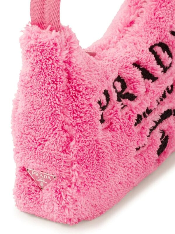 Prada  logo-print towel shoulder bag - Image 3
