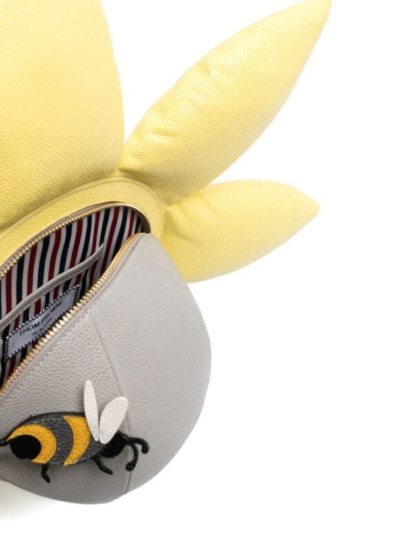 Thom Browne pebbled-leather flower backpack - Image 5