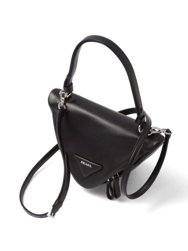 Prada  Triangle leather tote bag - Image 3
