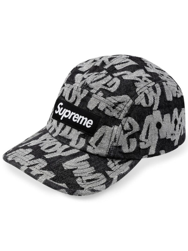 Supreme jacquard denim cap