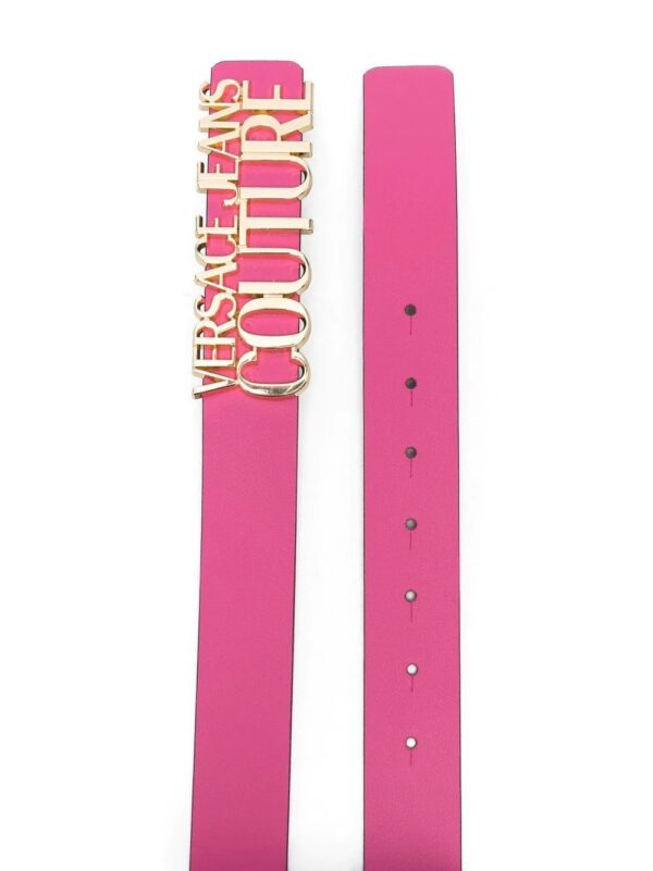 Versace Jeans Couture  logo lettering bucklet belt - Image 2