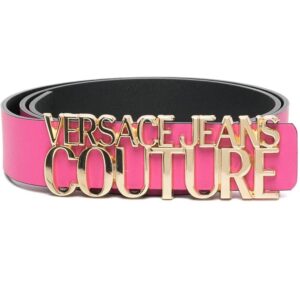 Versace Jeans Couture  logo lettering bucklet belt