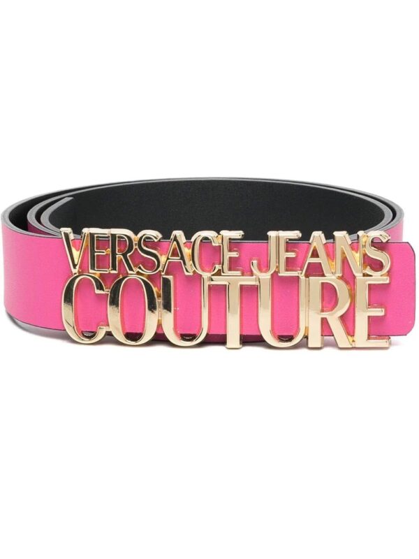 Versace Jeans Couture  logo lettering bucklet belt