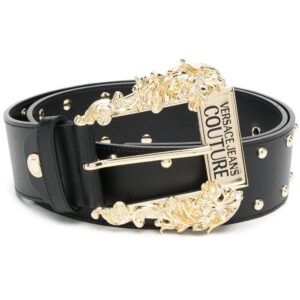 Versace Jeans Couture  Baroque-buckle stud-embellished belt