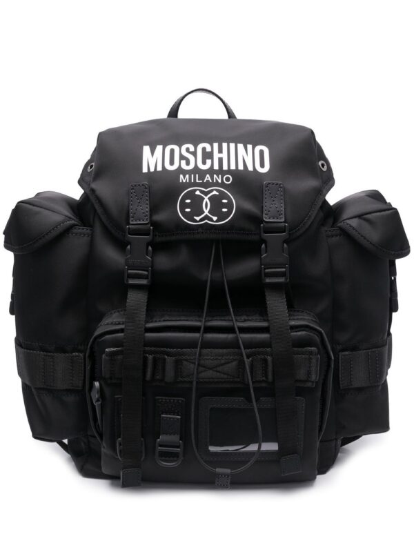 Moschino logo-print backpack