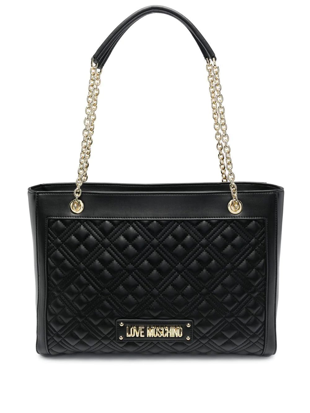 Moschino quilted faux-leather shoulder bag