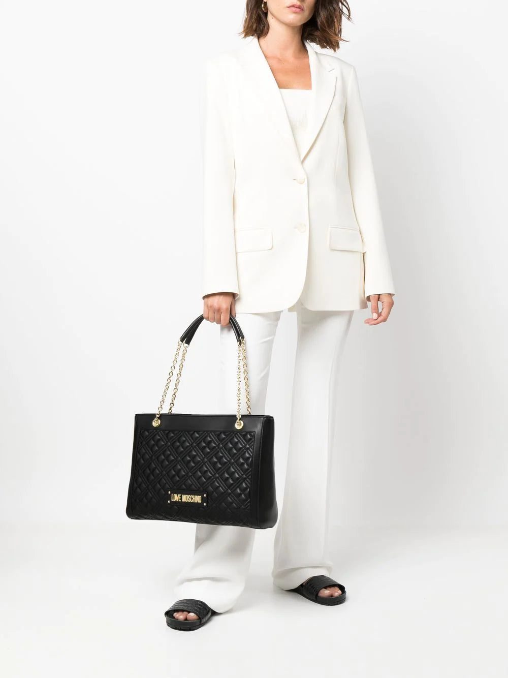 Moschino quilted faux-leather shoulder bag - Image 2