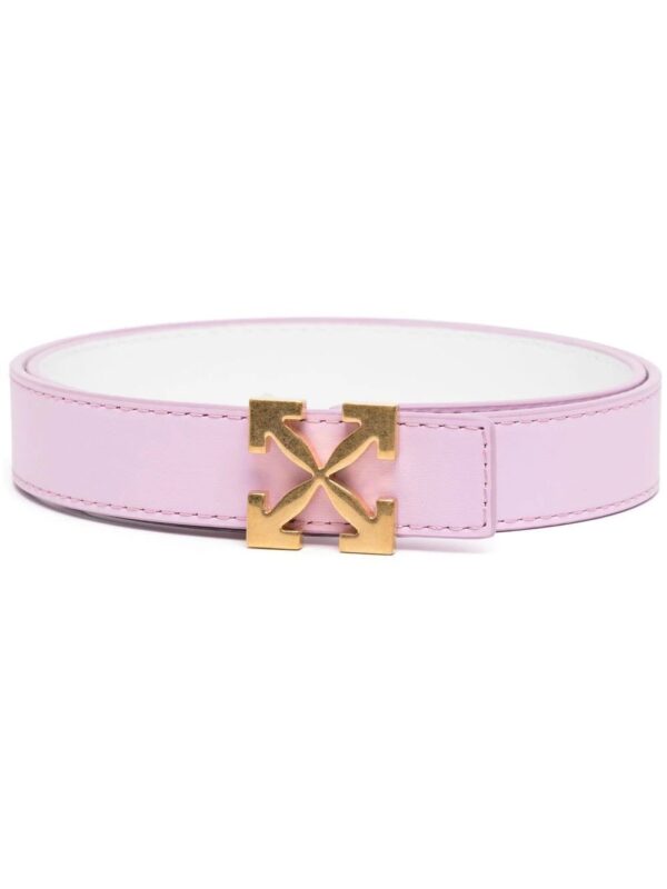 Off-White  Arrow-buckle reversible leather belt