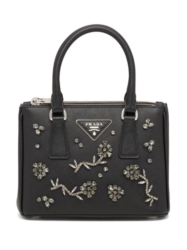 Prada Galleria crystal-embellished mini bag