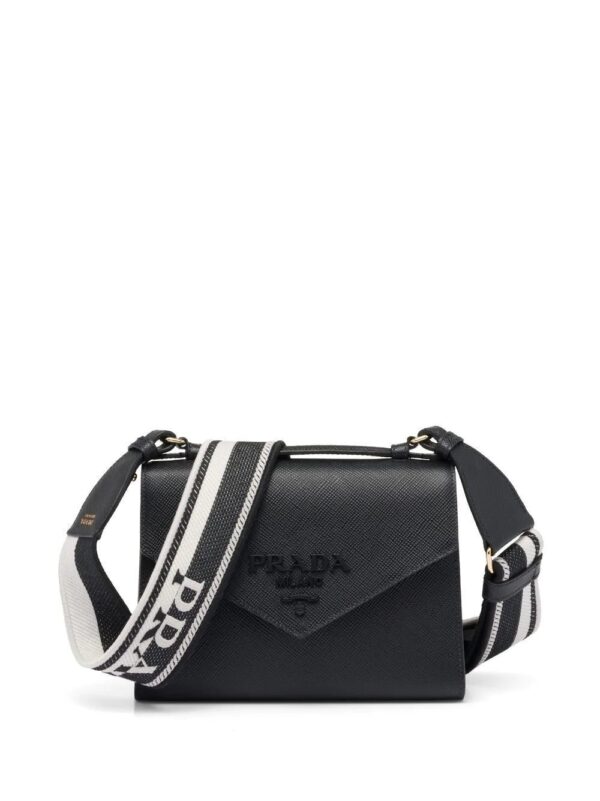 Prada  lettering logo tote bag