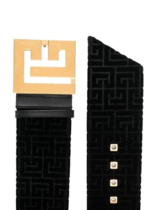 Balmain  logo-buckle monogram belt - Image 2