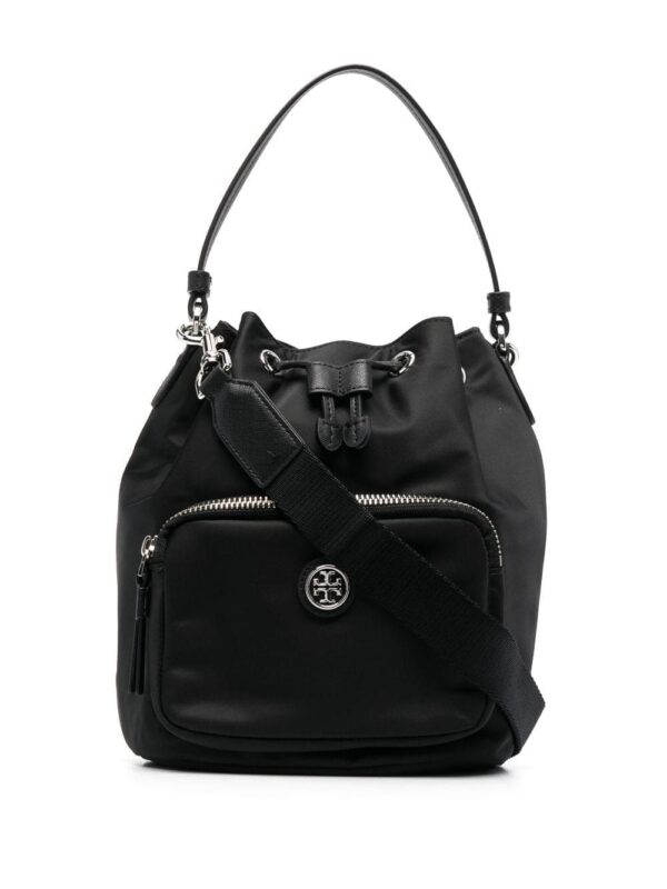 Tory Burch logo-plaque bucket bag