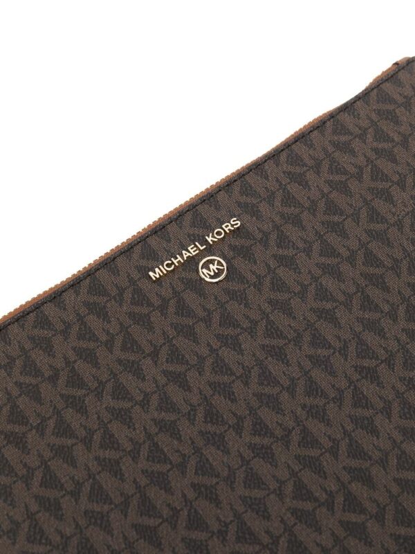 Michael Michael Kors  monogram-pattern clutch bag - Image 3