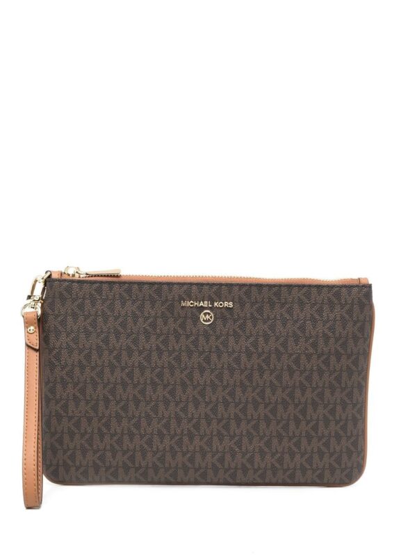 Michael Michael Kors  monogram-pattern clutch bag