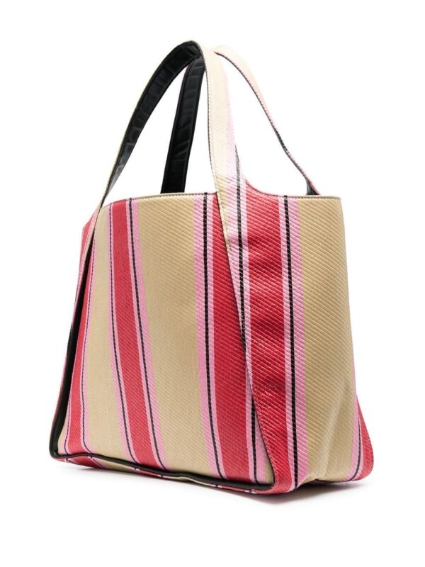 Stella McCartney striped logo-print tote bag - Image 3