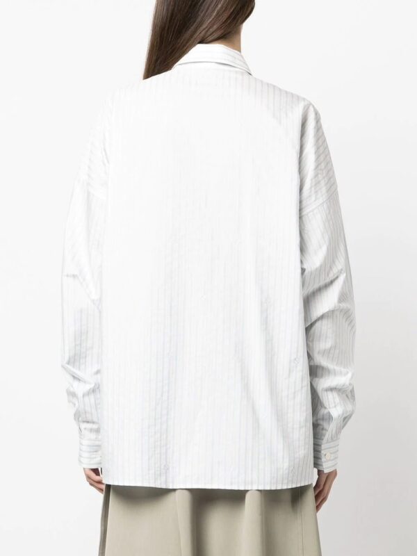 Stella McCartney  stripe-print long-sleeved shirt - Image 4