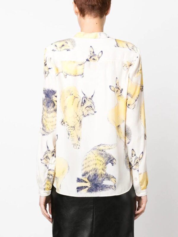Stella McCartney  Rewild Fauna print silk shirt - Image 4