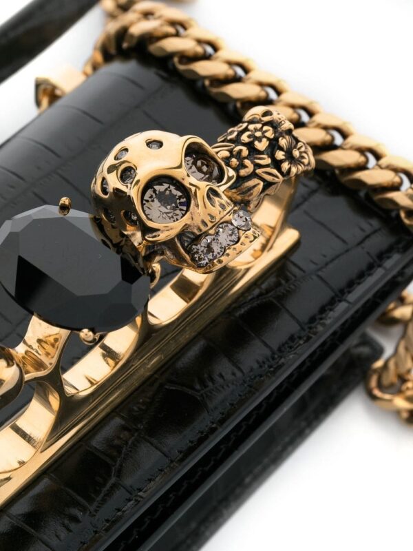 Alexander McQueen micro Jewelled Satchel bag - Image 4