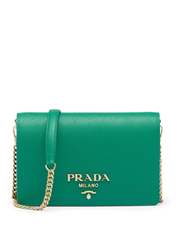 Prada  logo-plaque shoulder bag