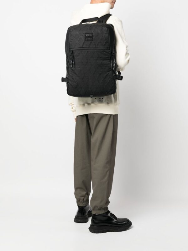 Marcelo Burlon County of Milan logo-patch embossed backpack - Image 4