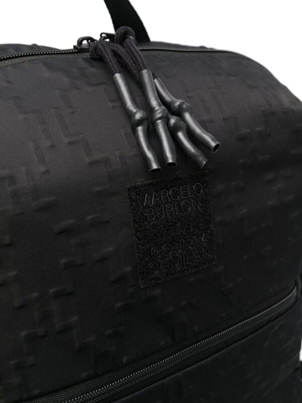 Marcelo Burlon County of Milan logo-patch embossed backpack - Image 3