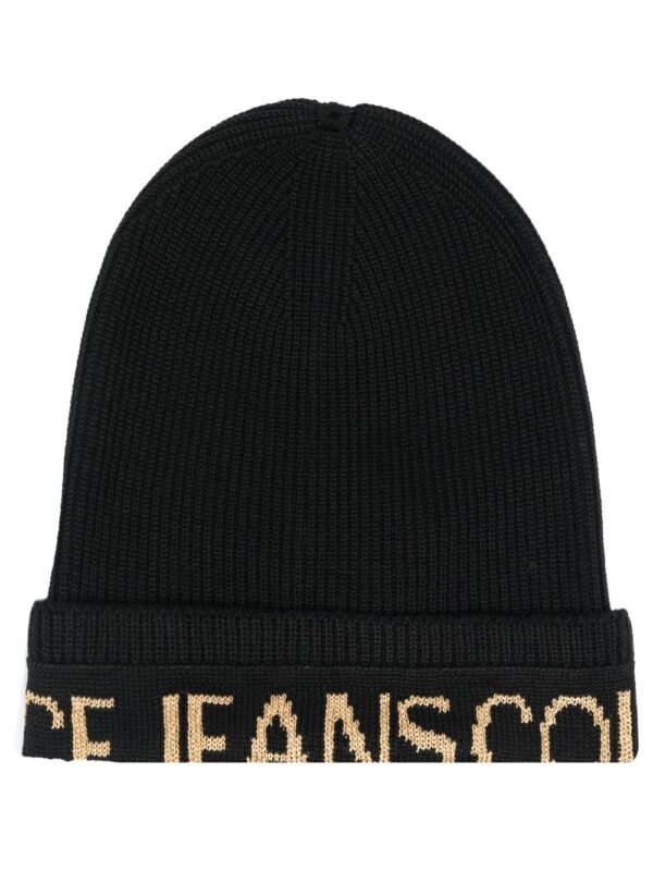 Versace Jeans Couture ribbed-knit wool-blend beanie