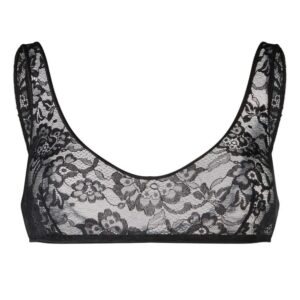 Oséree  floral-lace scoop sports bra