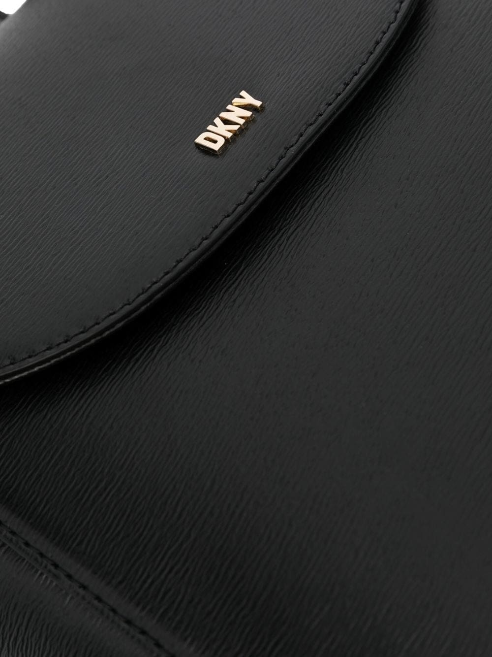 DKNY logo-lettering leather backpack - Image 4