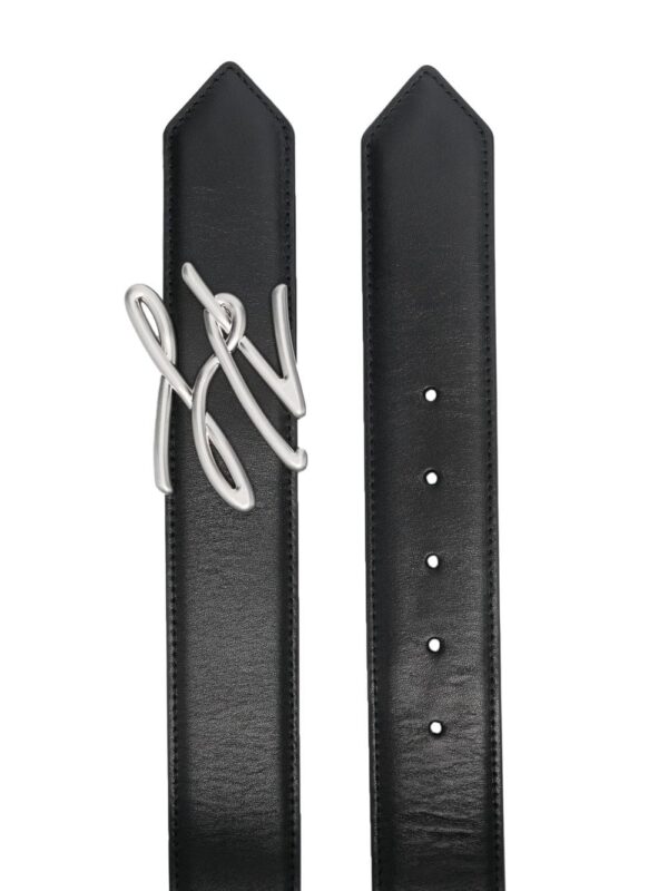 Karl Lagerfeld  Autograph logo-plaque leather belt - Image 2