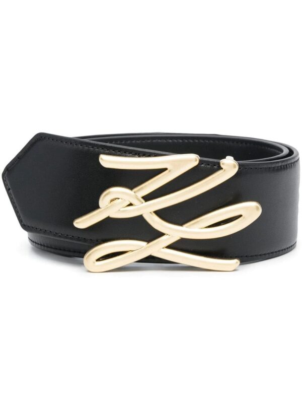 Karl Lagerfeld  K/Autograph leather belt