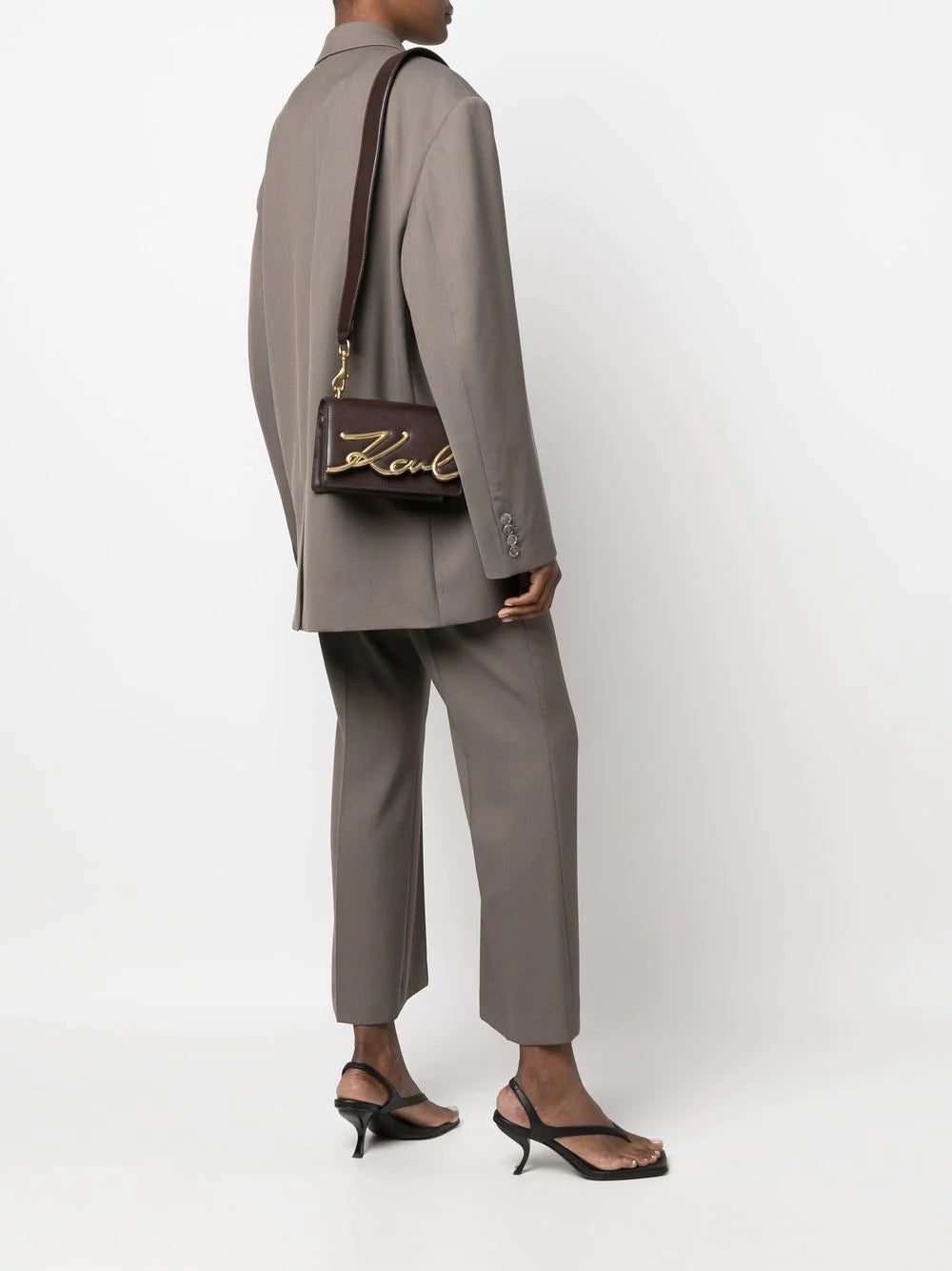 Karl Lagerfeld K/Signature leather shoulder bag - Image 2