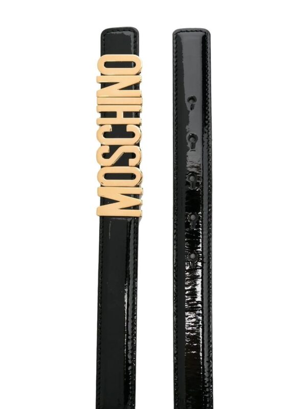 Moschino  logo-buckle leather belt - Image 2