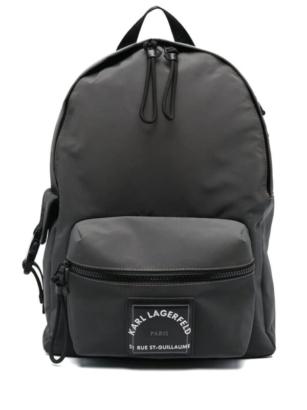 Karl Lagerfeld logo-plaque backpack