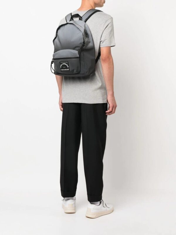 Karl Lagerfeld logo-plaque backpack - Image 2