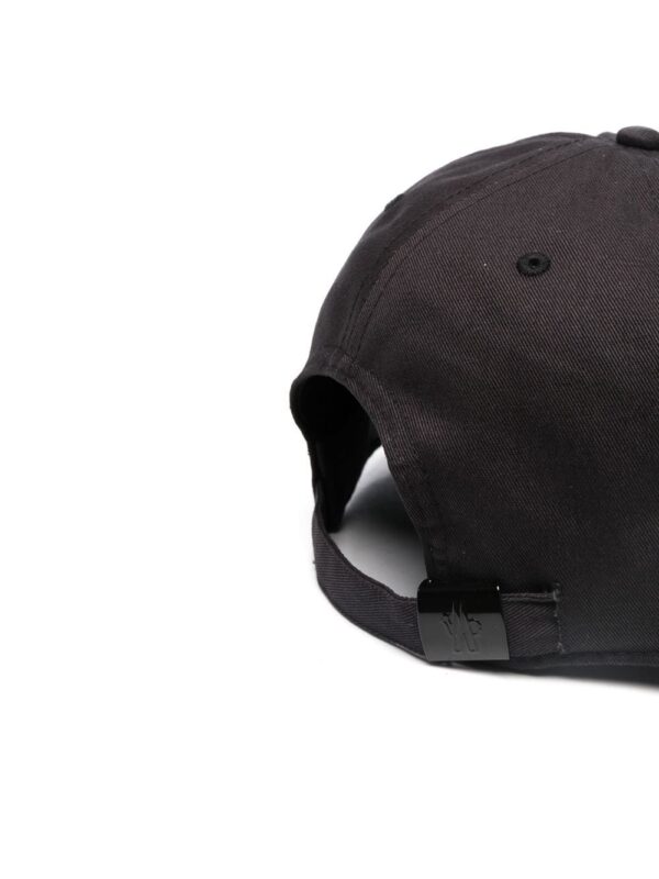 Moncler logo-patch cotton cap - Image 2