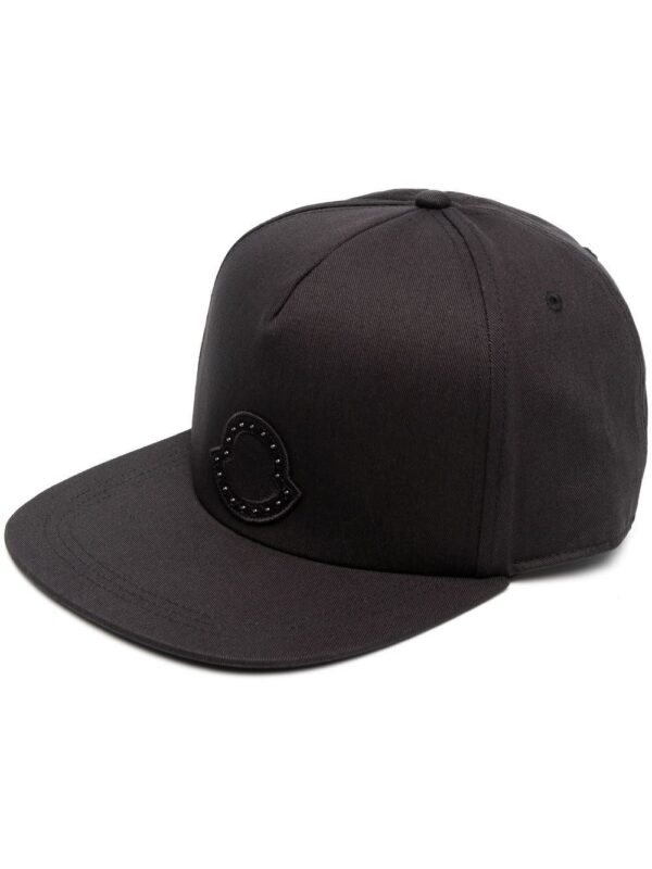 Moncler logo-patch cotton cap