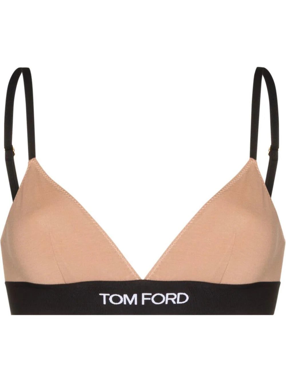 TOM FORD logo-underband triangle bra