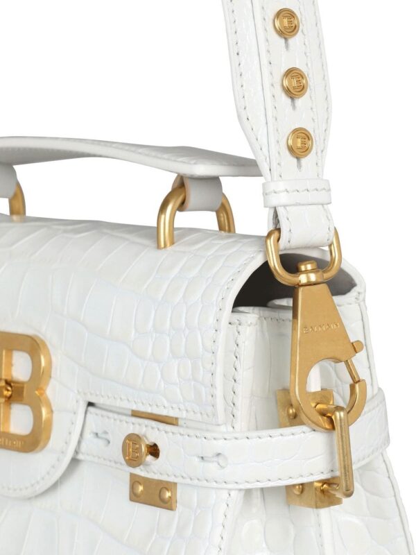 Balmain B-Buzz crocodile-embossed shoulder bag - Image 4