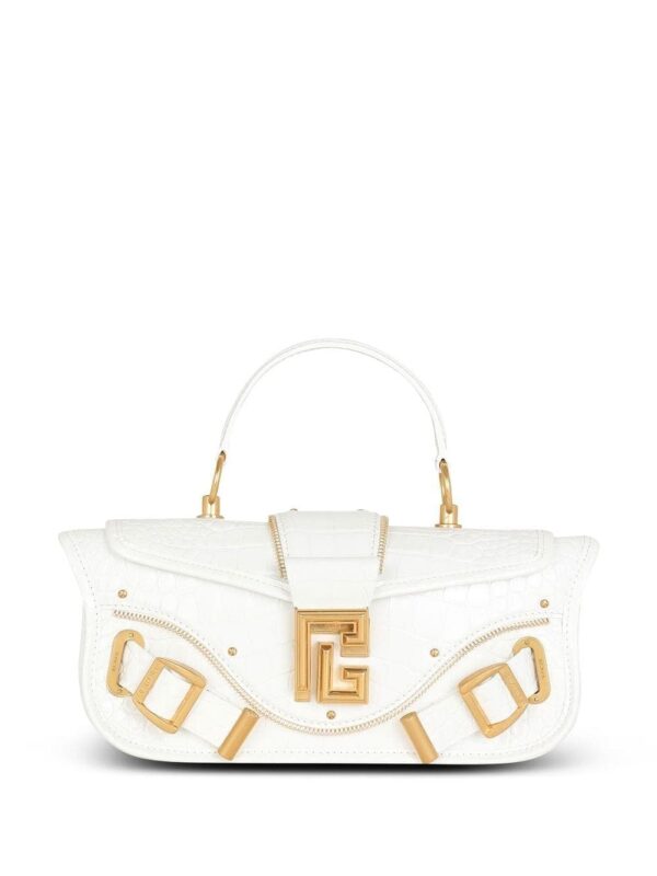 Balmain Blaze crocodile-effect tote bag