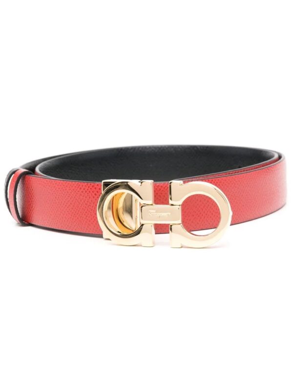 Ferragamo  Gancini-buckle calf leather belt