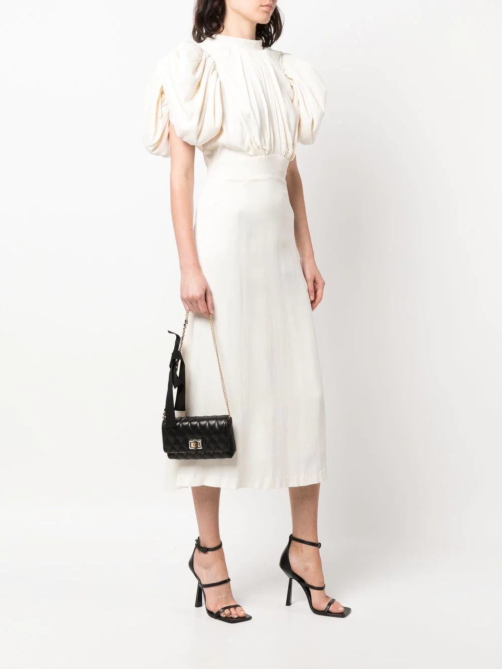 Lanvin embossed-finish leather shoulder bag - Image 2