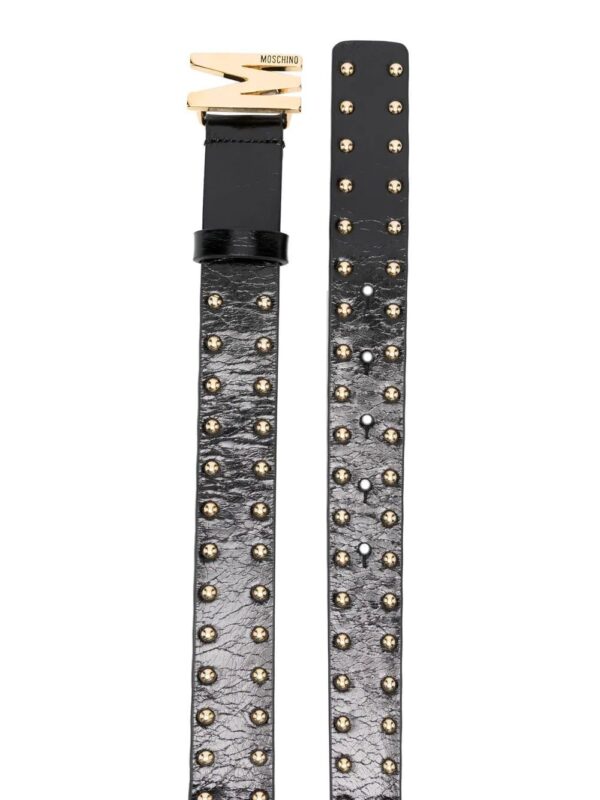 Moschino  logo studded belt - Image 2