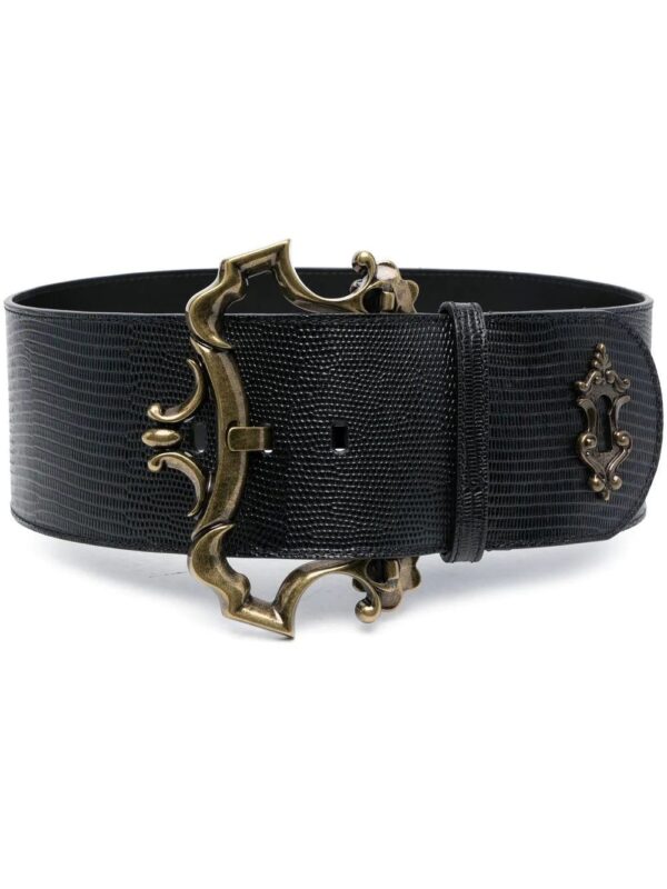 Moschino  baroque-buckle detail belt